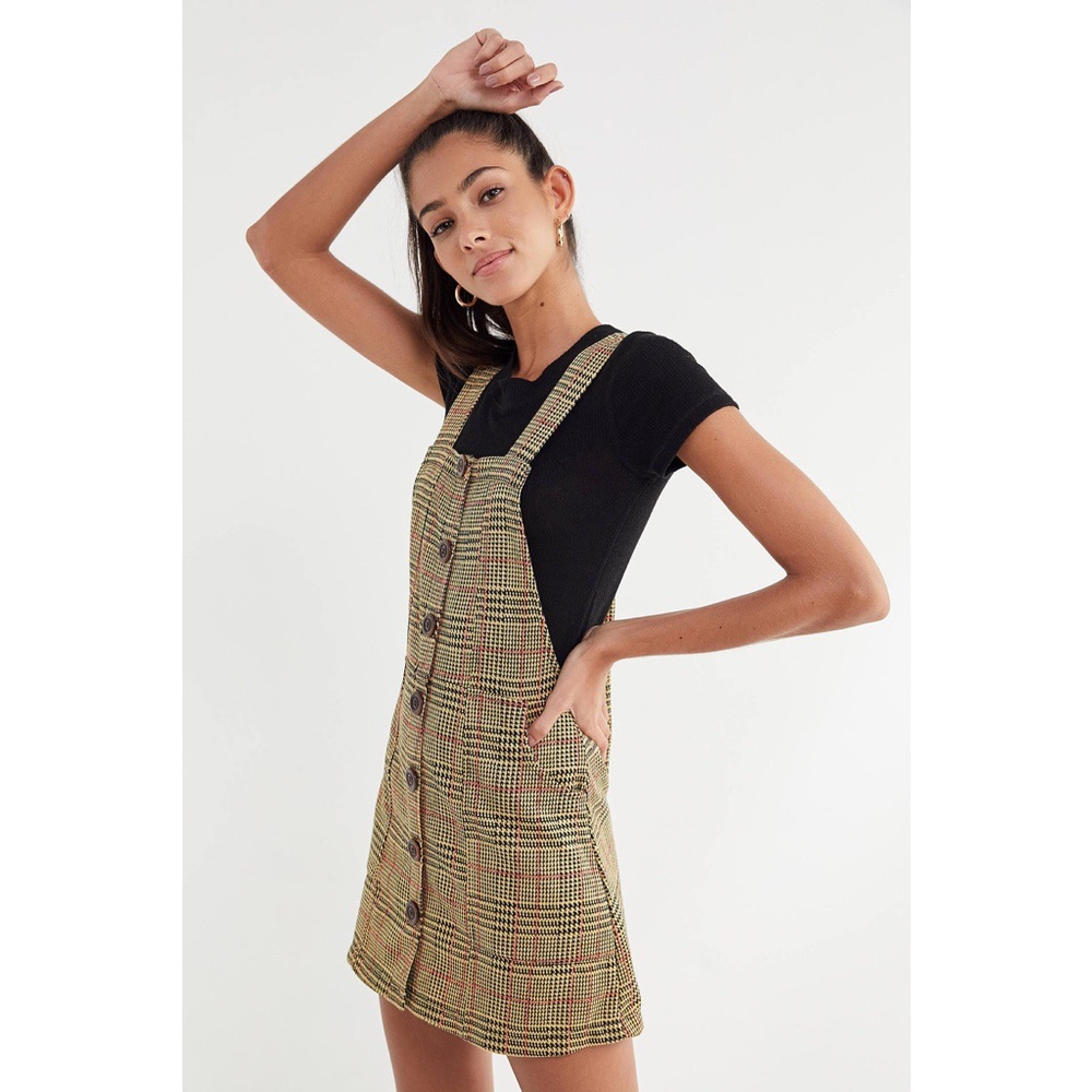 UO Plaid Stretch Jumper